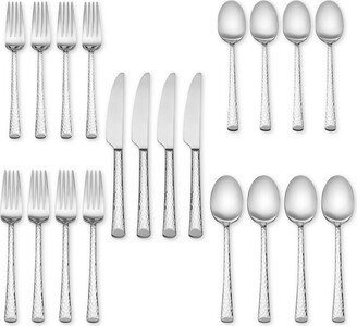 Skandia Vale Hammered 20-Pc. Flatware Set, Service for 4