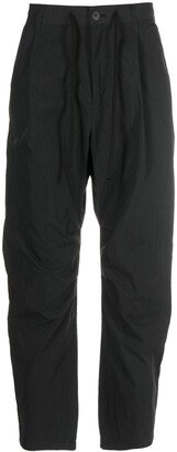 Pleated Tapered-Leg Trousers-AG