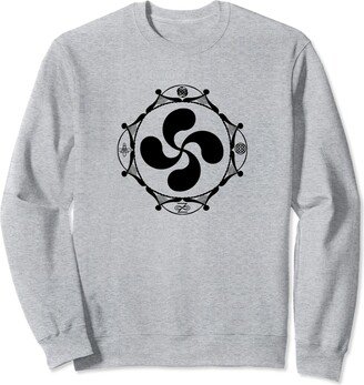 Celtic Symbols Mona Trisquel Quadrisquel Laburu Sweatshirt