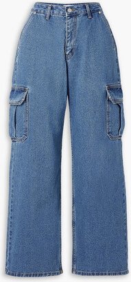 THE FRANKIE SHOP Kai cropped high-rise wide-leg jeans