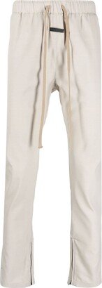 Tapered-Leg Drawstring Trousers-AC