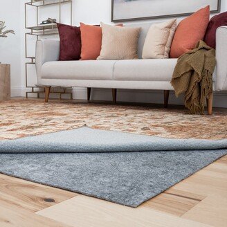 Alise Rugs Posh Grip Felt Solid Non Slip Rug Pad - Gray