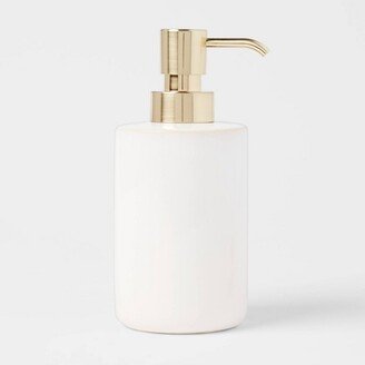 Ceramic Foaming Soap Pump White