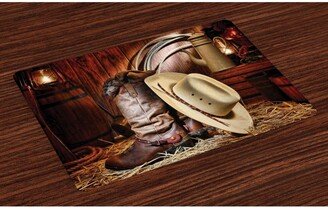 Western Place Mats, Set of 4