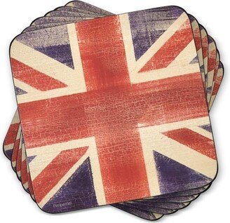 Union Jack Coasters Set of 6 - 4.25 Square