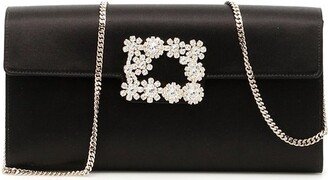 Flower Buckle Envelope Flap Crossbody Bag