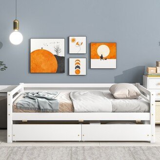 Twin Size Daybed with Two Storage Drawers