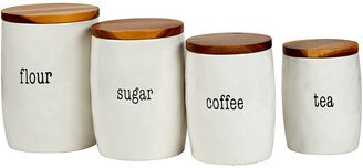 Just Words 4Pc Canister Set