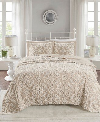 Sabrina Tufted Chenille 3-Pc. Bedspread Set, Full/Queen