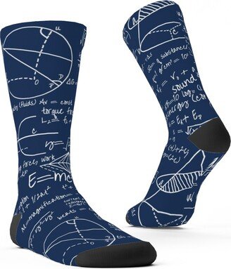 Socks: Common Equations Custom Socks, Blue