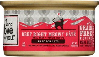 I and Love and You Wholly Cow Cat Food - Wet Food - Case of 24 - 3 oz.