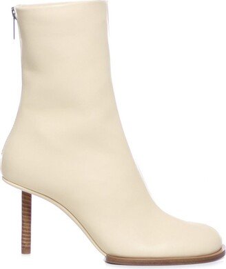 Round Square Ankle Boots