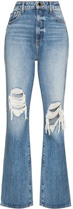 Danielle high-waisted distressed jeans