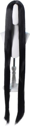 Unique Bargains Wigs for Women 51 Black with Wig Cap