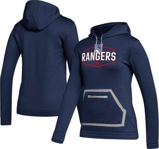 Women's Navy New York Rangers Team Issue Pullover Hoodie