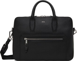 Black Pebble Grain Briefcase