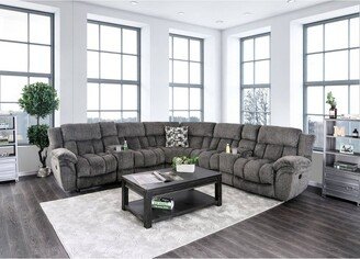 Armand Upholstered Recliner Sectional Gray - HOMES: Inside + Out