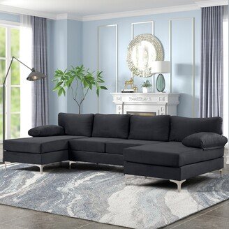 Luxehome Luxurious U-Shaped Mid Century Modern Sectional Sofa