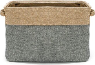 Grey Twill Storage Basket - Set of 3