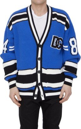 Logo Intarsia Oversized Cardigan