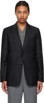 Gray Two-Buttons Blazer