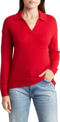 Requirements Johnny Collar Cashmere Sweater