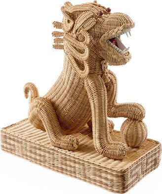 Wicker Foo Dog