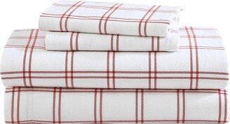 Westridge Plaid 100% Cotton Flannel Sheet Set