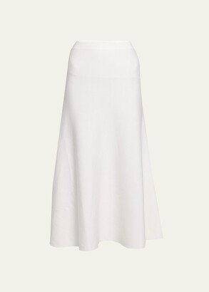 Freddie Midi Wool-Cashmere Skirt-AA