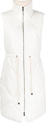 Quilted Zip-Up Gilet-AE