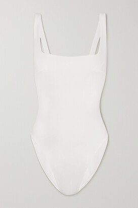 D-g The Square Recycled Underwired Swimsuit - White-AA