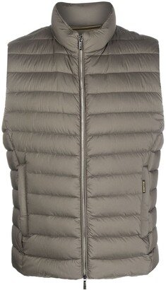 Quilted Zipped-Up Gilet-AA