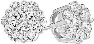 Suzy Levian 14K 0.25 Ct. Tw. Diamond Cluster Studs