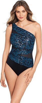 Titania Jena One-Piece (Black/Multi) Women's Swimsuits One Piece