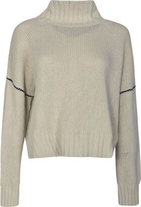 Turtleneck Knitted Jumper-AC