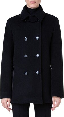 Wool Blend Peacoat-AC