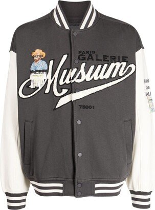 Musium Div. Logo-Embroidered Two-Tone Bomber Jacket