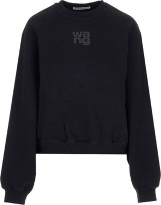 Logo Printed Crewneck Sweatshirt-AQ