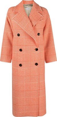 Checked Virgin Wool Coat