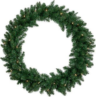 Northlight 36 Pre-Lit Everett Pine Artificial Christmas Wreath, Clear Lights