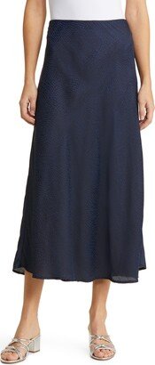 Dot Bias Maxi Skirt