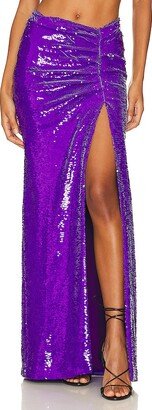 Sequin Maxi Skirt-AA