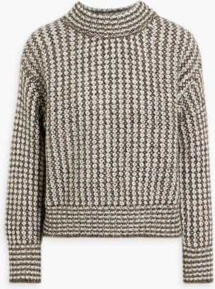 Amy jacquard-knit merino wool and alpaca-blend turtleneck sweater