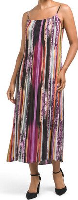 Multi Color Stripe Maxi Dress for Women