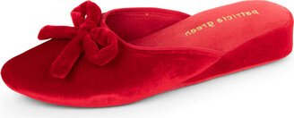 Bardot Velvet Slip-On Slipper Red