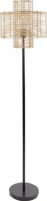 Silverwood Cyndi Rattan Floor Lamp