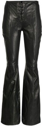 Planet Queen leather trousers