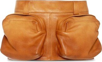 Nappa Leather Mini Skirt