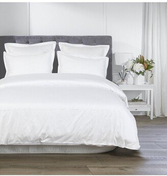 T600 Scallop Embroidered Duvet Set
