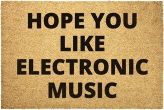 Electronic Music Doormat Outdoor Rug Door Hope You Like Coir Mat Decor Housewarming Home Summer Winter Christmas House Gift